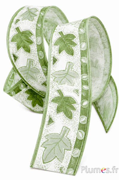 Herbstband - Breite 40 mm - grün